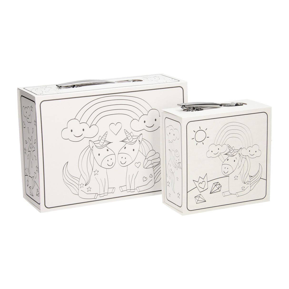 Wins Holland coloriez vos propres valises licorne, lot de 2