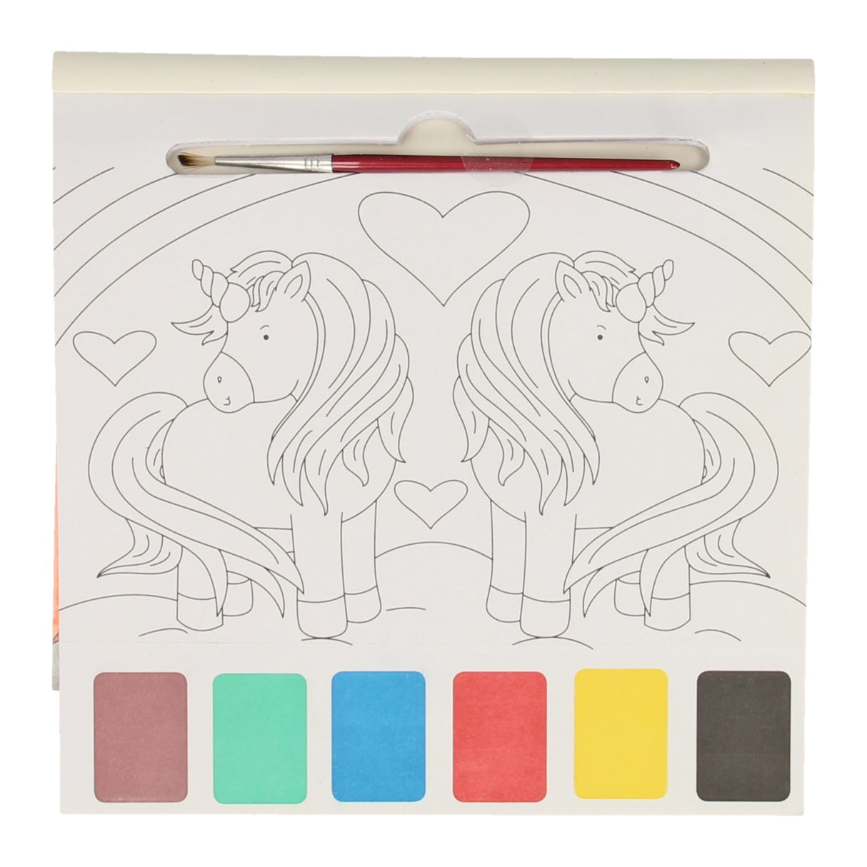 Wins Holland – ensemble de livres de coloriage à l'aquarelle, licorne