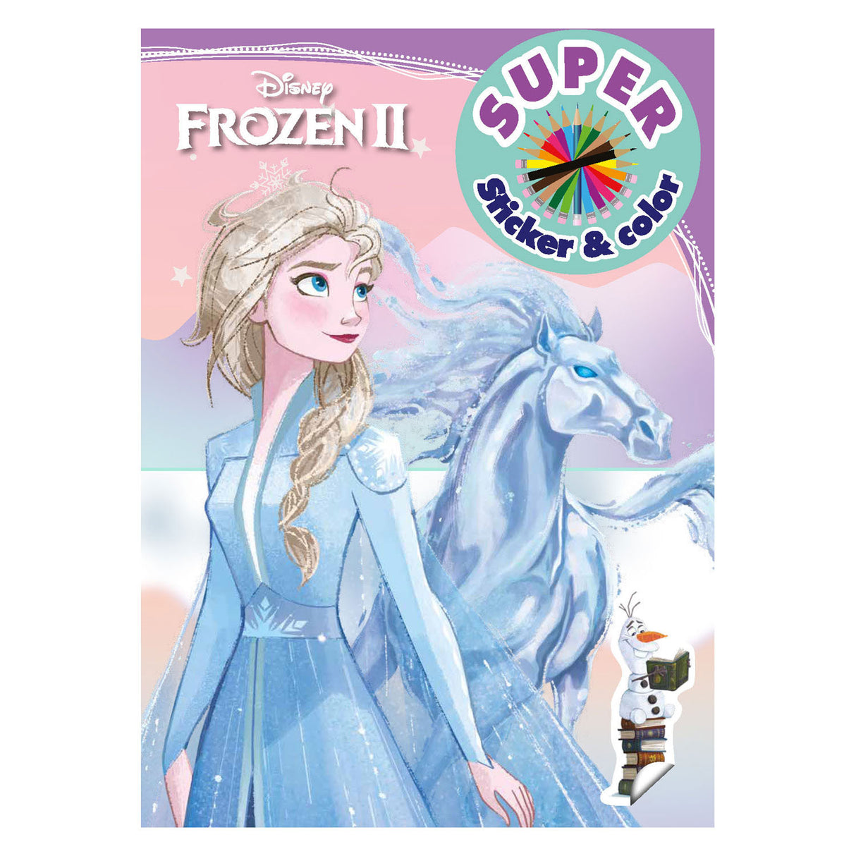 Buch Specials Nederland BV Frozen Super Sticker Colorbook Colorbook