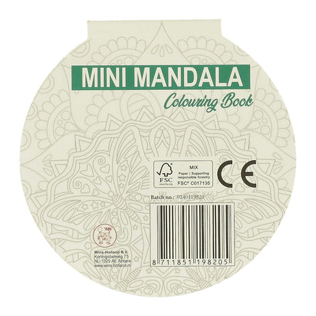 Gagne le livre de coloriage mini mandala hollandais rond