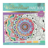 Wins Holland bloc de coloriage aquarelle adultes - mandalas - comprenant un pinceau et 6 couleurs d'aquarelle