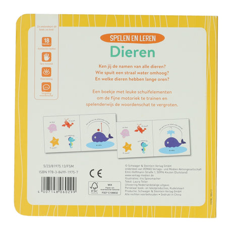 Gagne un livre coulissant Holland pour jouer et apprendre les animaux