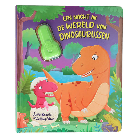 Wins Holland livre cartonné avec lampe de poche dinosaure - 3 ans.