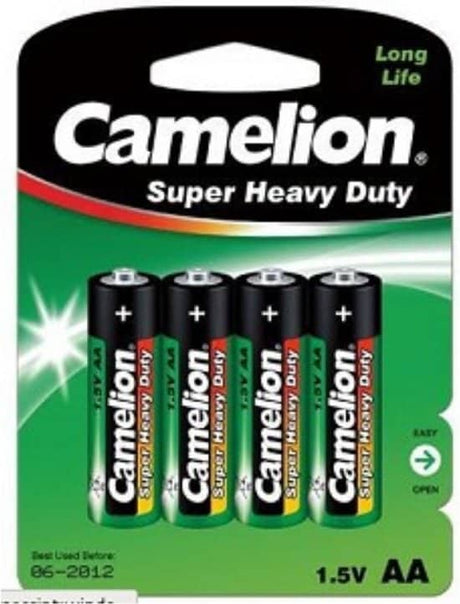 Camelion aa piles zink-carbone par 4 pièces