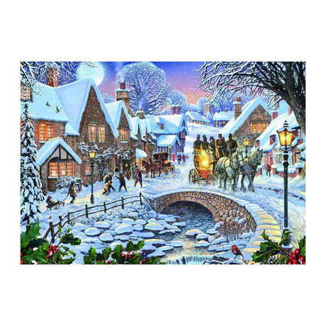 Rebo éditeurs puzzle village d'hiver - 1000 pcs.