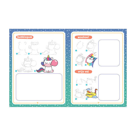 Rebo publishers kawaii tekenen unicorns friends 4+