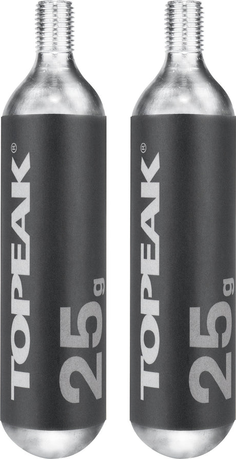 Cartouche co2 Topeak 25g menacée (2 pièces)