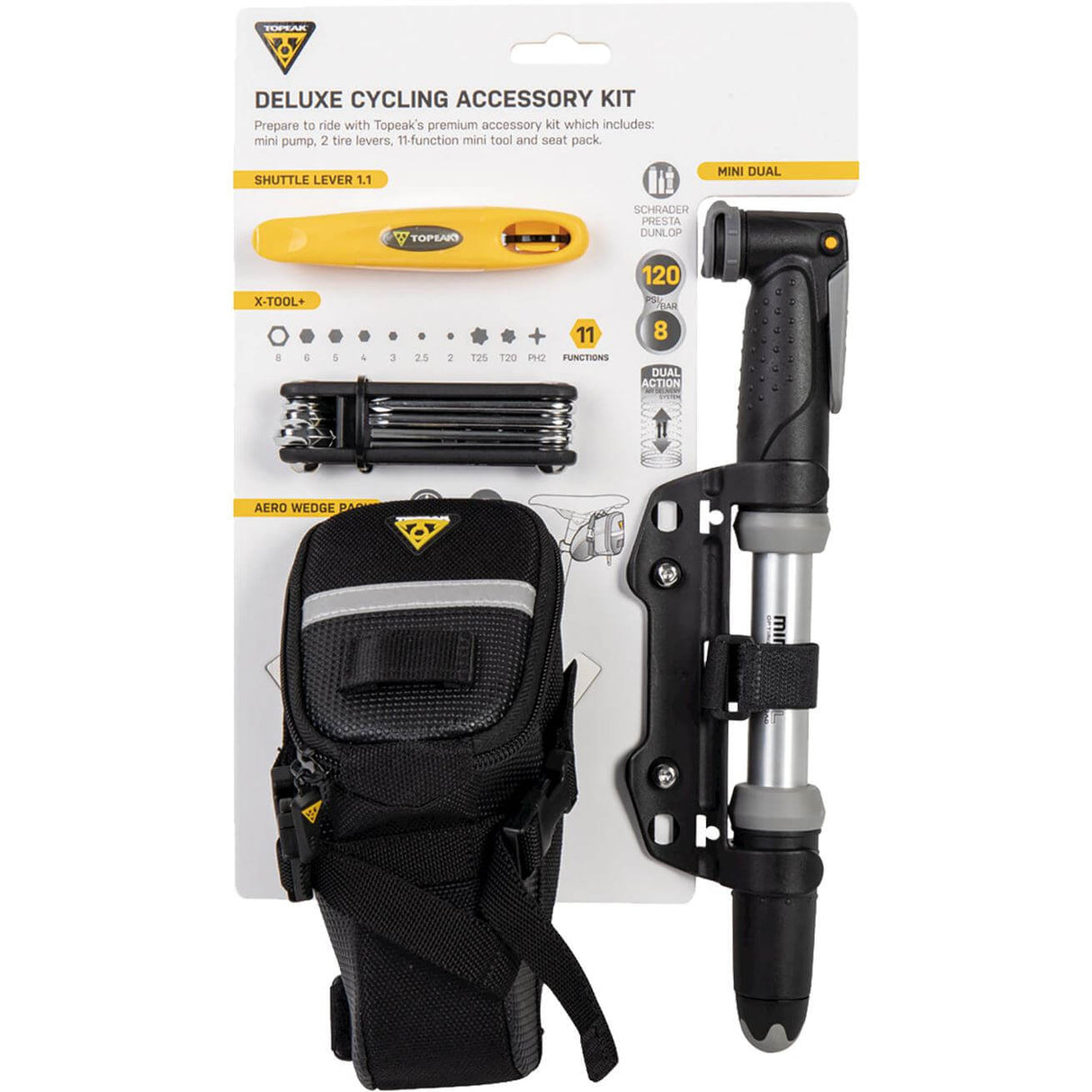 Kit accessorio per ciclismo topeak deluxe