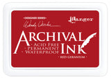 Ranger ink ranger • tampon encreur d'archives géranium rouge