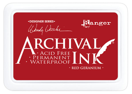 Ranger ink ranger • tampon encreur d'archives géranium rouge