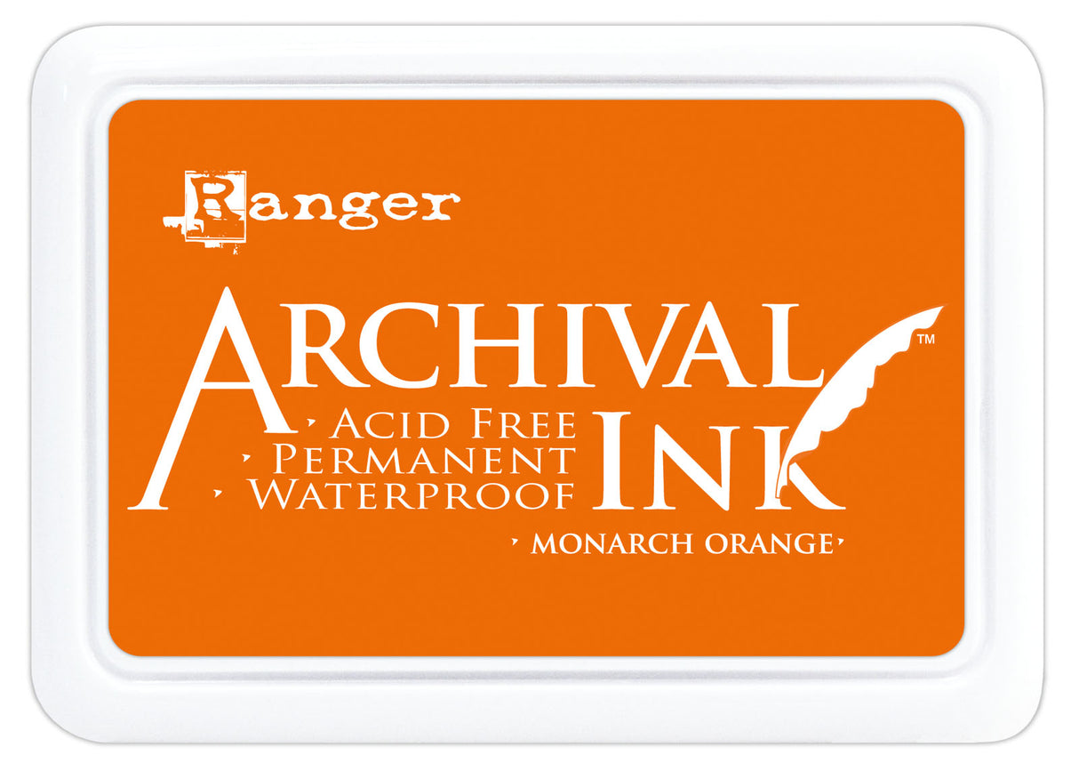 Ranger encreur ranger • tampon encreur d'archives orange monarque