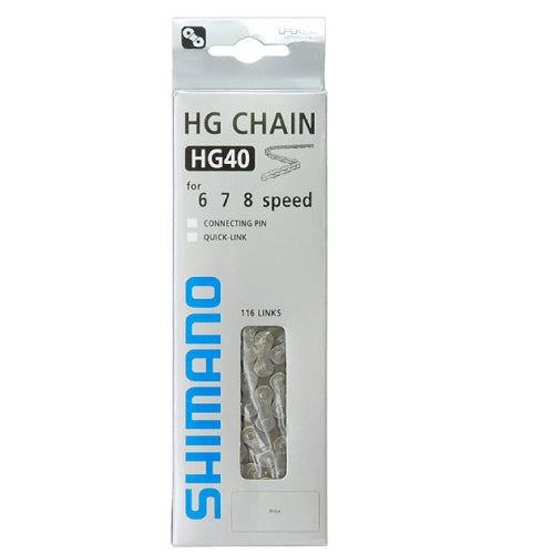 Collier Shimano HG40 6 7 8V 116 Schakels - Gray