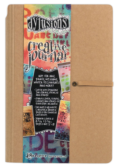 Ranger ink ranger • journal créatif dylusions petit 13x20cm marron