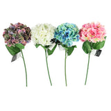 Hortensia fleur artificielle 54 cm 4 assortis | 24 pièces