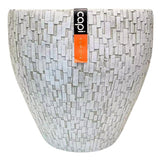 Pots de fleurs No brand blanc 39 cm lot de 2 capi europe