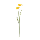 No brand fleur artificielle marguerite jaune soie 56cm | 4 pièces