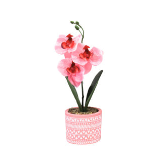 No brand Orchidée artificielle en pot 28 cm 6 assortis | 12 pièces