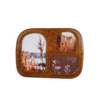 No brand cadre photo trop s bois naturel 32x1,8x23,5 cm
