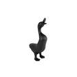 Sculptuur gans zwart gietijzer 14,5x7,5x25cm | 2 stuks