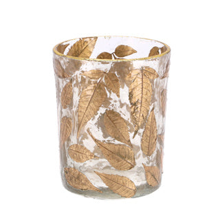 No brand photophore feuille verre clair 10x10x13cm