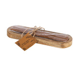 No brand Bâtonnets parfumés bois, sauge sel de mer l.bois vert 24x 7,5x2cm | 6 pièces