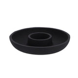 No brand bougeoir aluminium noir 13,5x13,5x2,5cm | 2 pièces