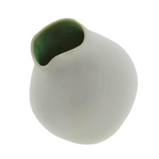 No brand vase céramique 9 cm blanc vert | 3 pièces