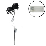 No brand fleur artificielle heracleum countryfield led noir 75 cm