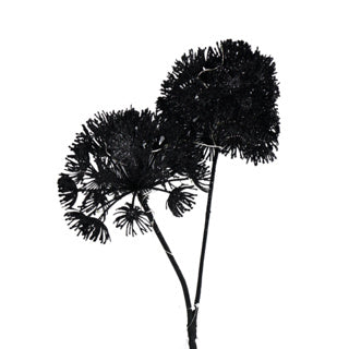 No brand fleur artificielle heracleum countryfield led noir 75 cm