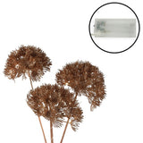 No brand fleur artificielle heracleum countryfield led cuivre 80 cm