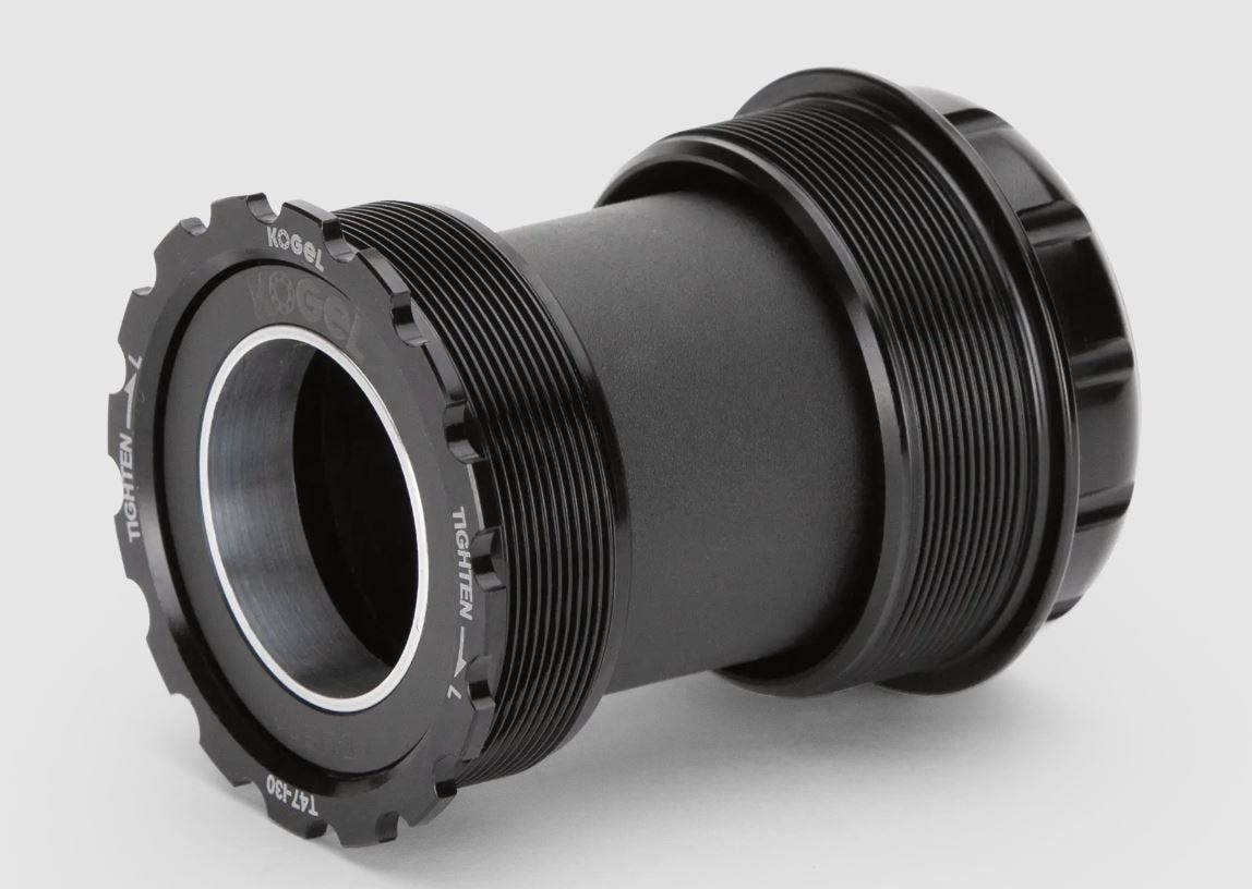 Sram kogel trapas keramisch t47 a-symmetrisch road dub corrosiebestendig