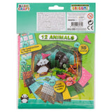 Groupe d'artisanat créatif origami animaux pliants