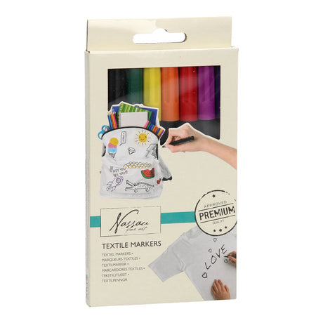Marqueurs textiles Creative Craft Group, 8 pcs.