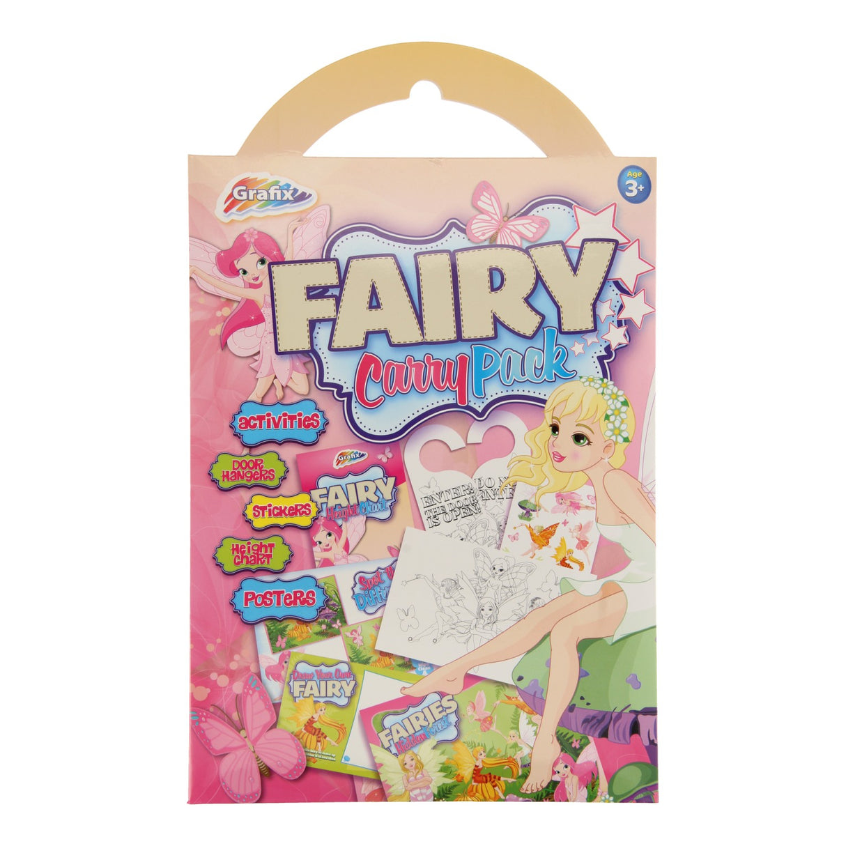 Creative Craft Group Fairy Carry Pack med klistremerker