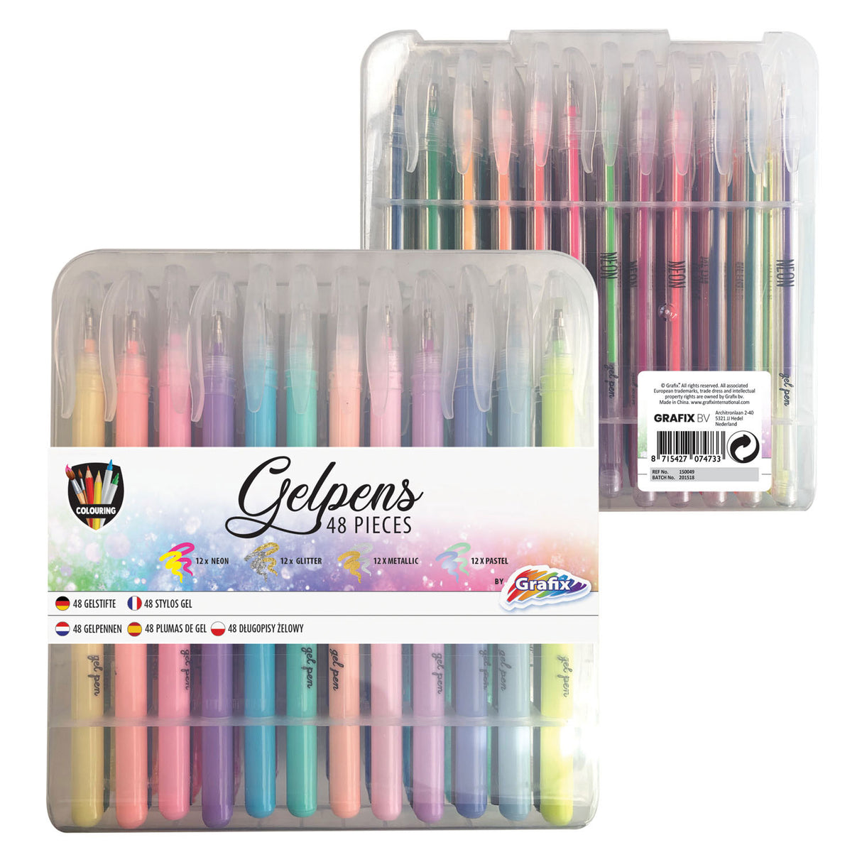 Creative Craft Group Gel Pennennet Set, 48DLG.