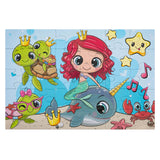 Puzzle de groupe artisanal créatif sirène, 30 pièces