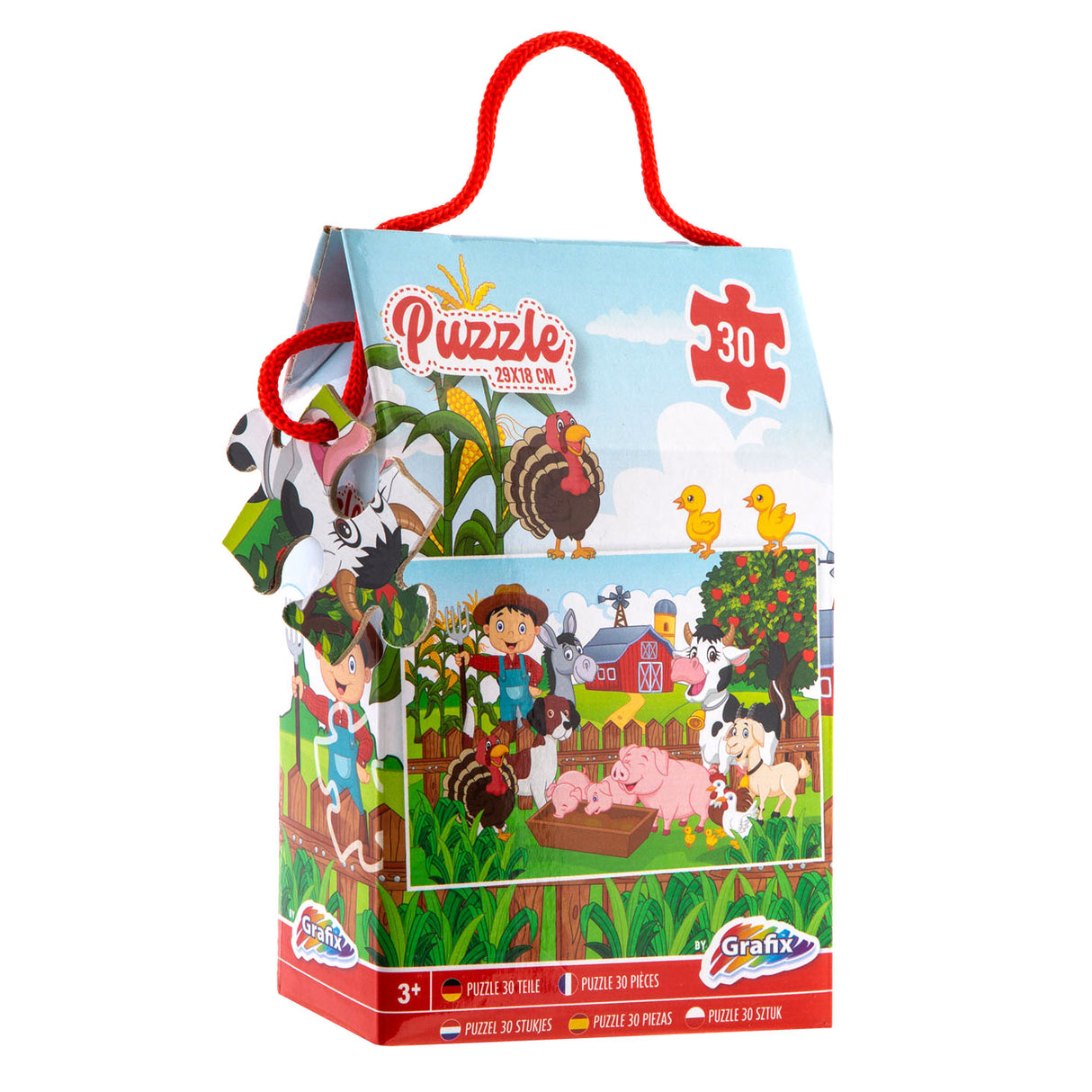 Ferme de puzzle de groupe d'artisanat créatif, 30 pièces.