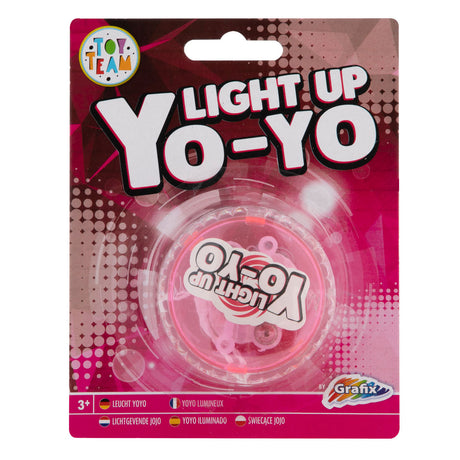 Groupe d'artisanat créatif yo-yo avec lumière - rose