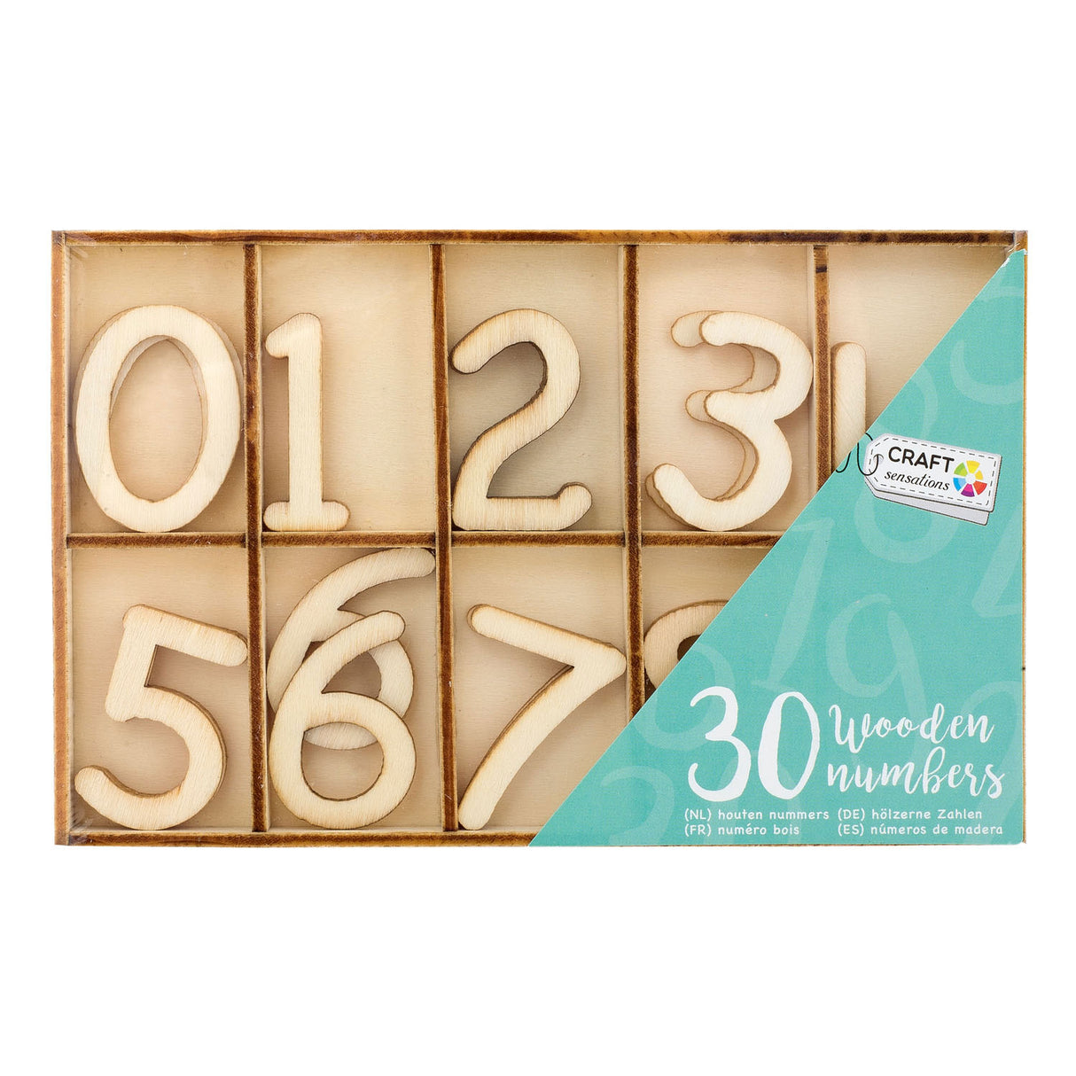 Creative Craft Group Houten Numbers, 30 ..