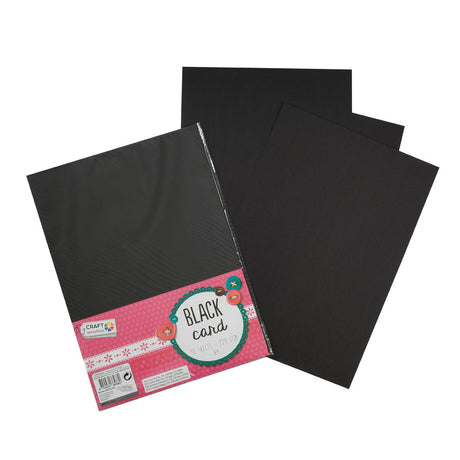 Groupe d'artisanat créatif hobby carton noir a4, 10 feuilles