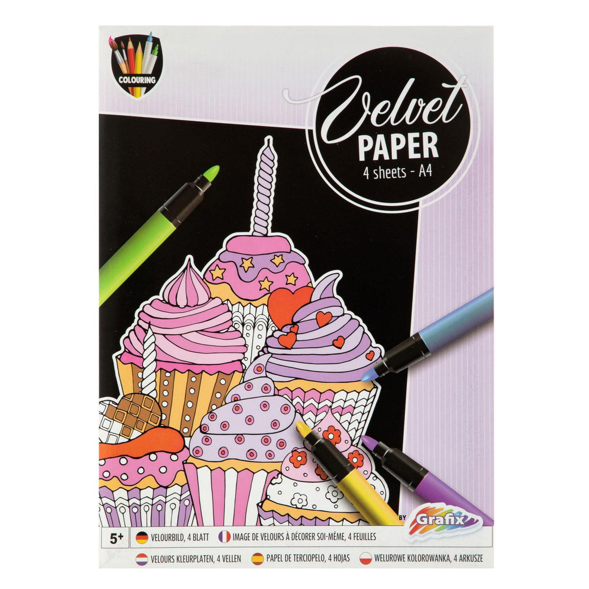 Ensemble d'artisanat de groupe d'artisanat créatif papier velours
