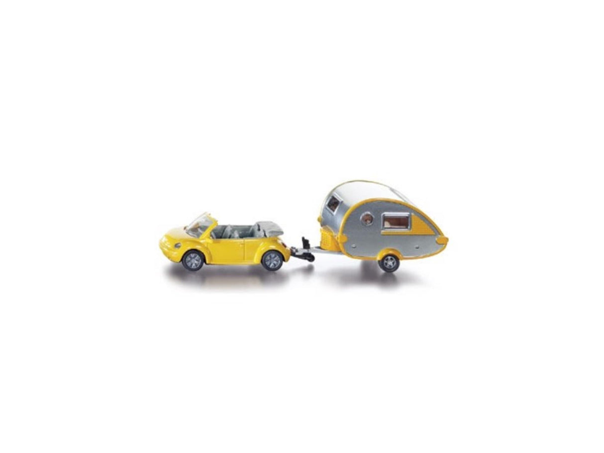 Siku 1629 coccinelle volkswagen + caravane