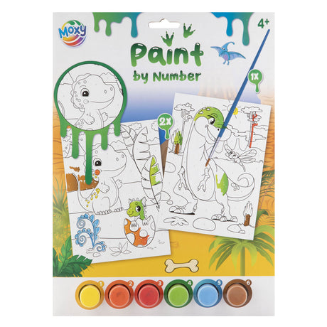 Peinture Moxy par numéro format a4