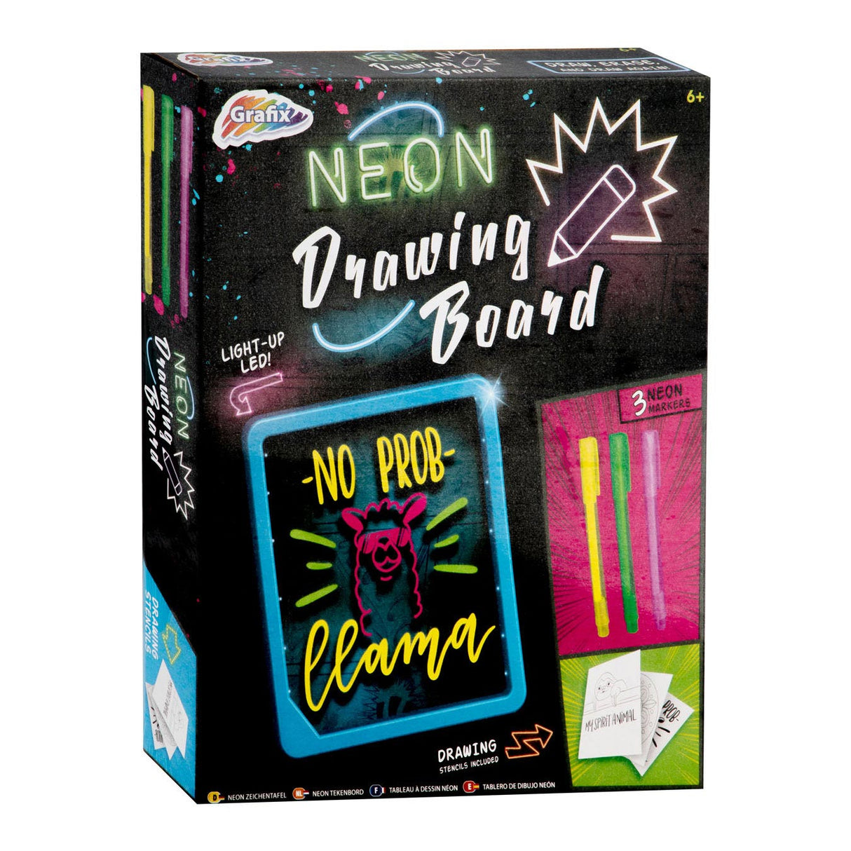 Panneau néon Grafix avec lumière