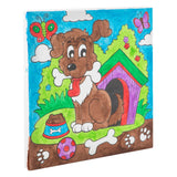 Peinture par numéro - chien en hok