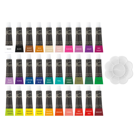 Ensemble de peinture acrylique Nassau fine art nassau, 30x12ml