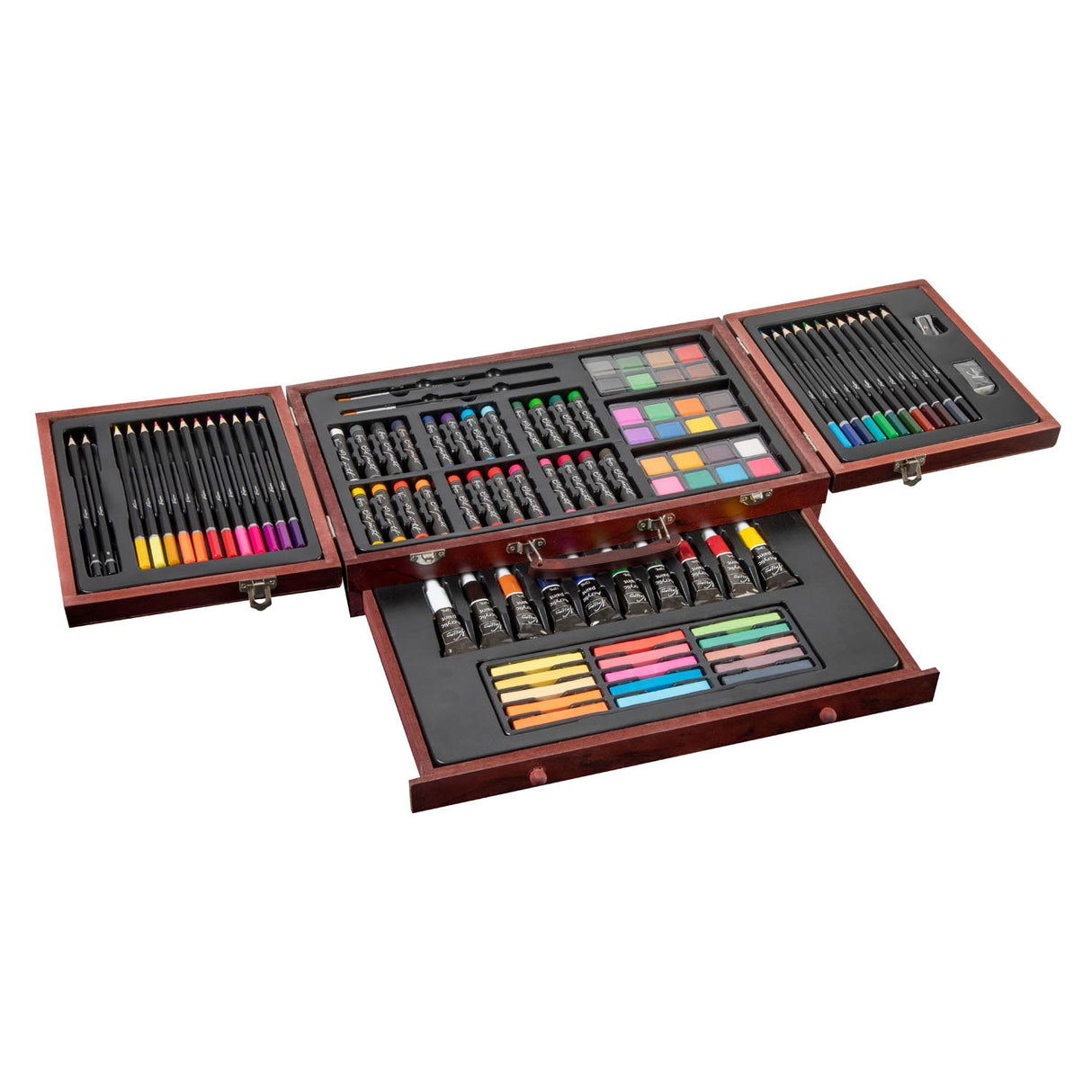 Nassau Fine Art Nassau Luxury Art Set Creative in Wooden Suitcase, 103dlg.