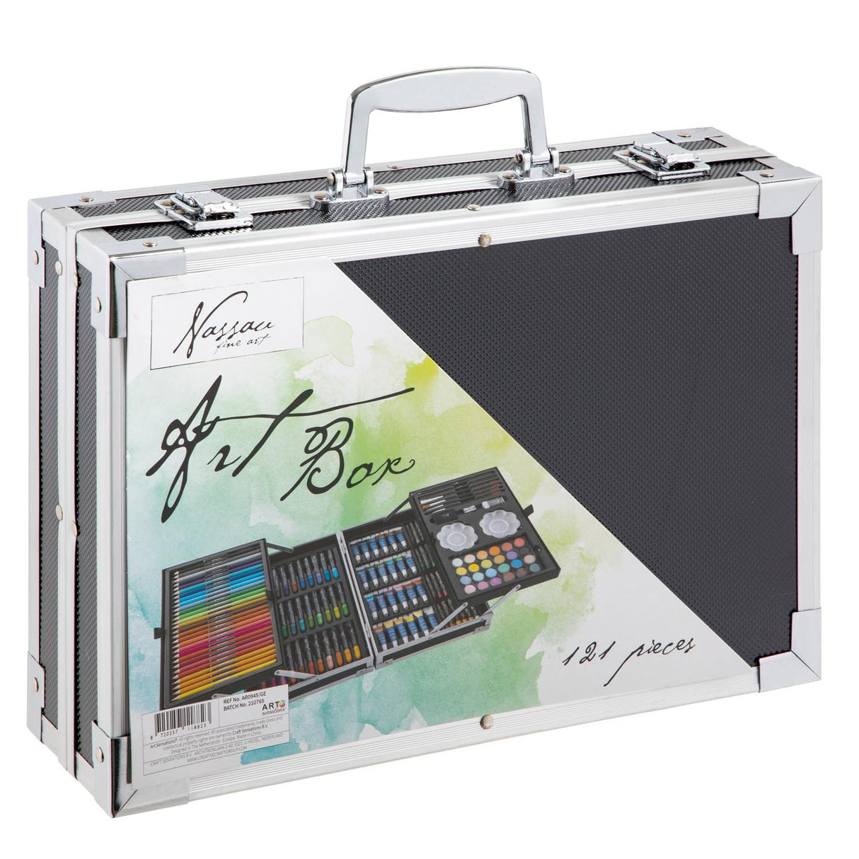 Nassau peintre d'art et valise de couleurs luxe 145 pièces