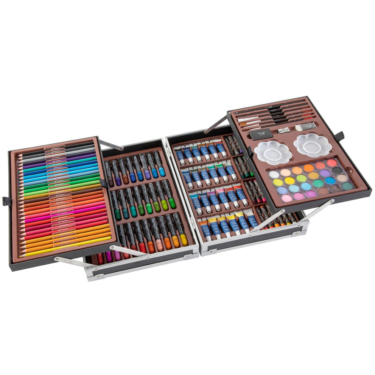 Nassau peintre d'art et valise de couleurs luxe 145 pièces