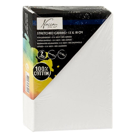 Nassau fine art nassau toile coton, 13x18cm - 2 pcs.